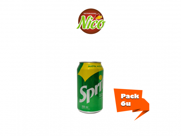 Lata Sprite 350 ml x 6u