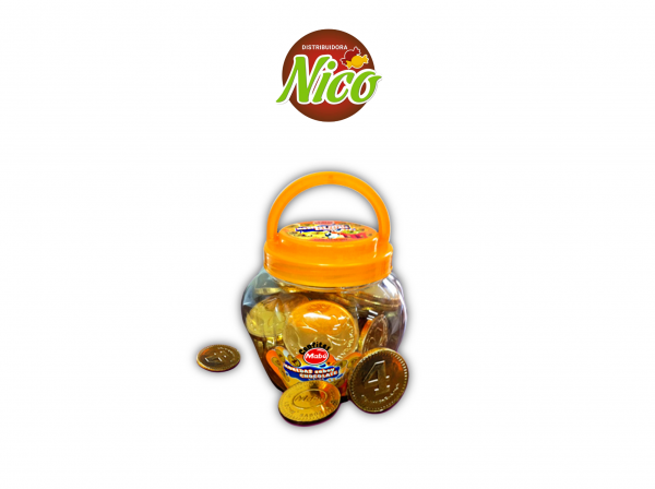 Monedas De Chocolate Pote x50u Mabu