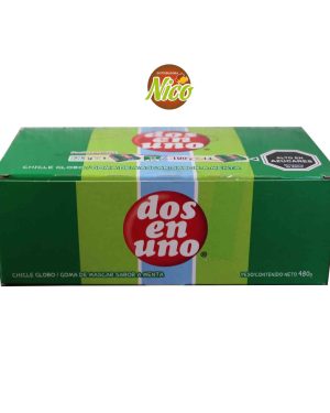 Chicle Dos en Uno Menta