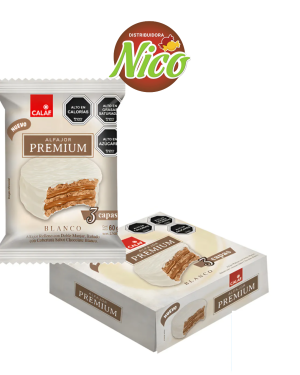 Alfajor Premium Blanco x12u