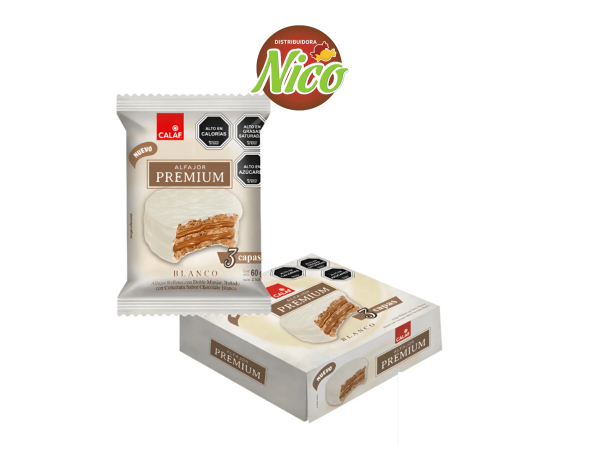 Alfajor Premium Blanco x12u
