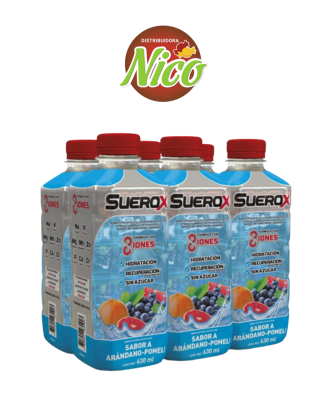 Suerox 630 ml 6 Unidades Sabor Arándano - Pomelo