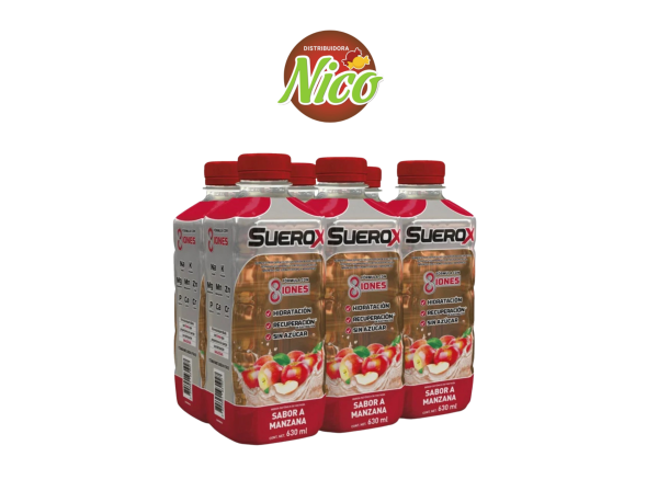 Suerox 630 ml 6 Unidades Sabor Manzana
