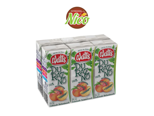 Néctar Watts 200 ml Durazno