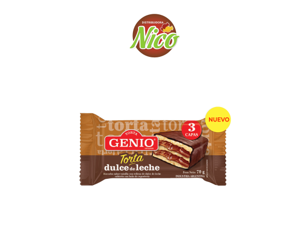 Torta Genio Baño Negro 70g