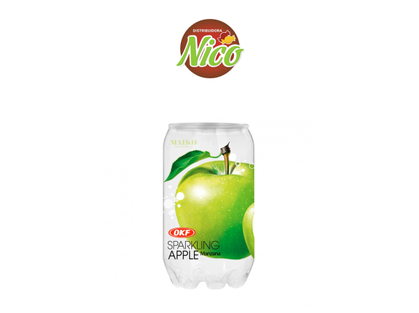 Agua OKF Sparkling Manzana 350 Ml x6u