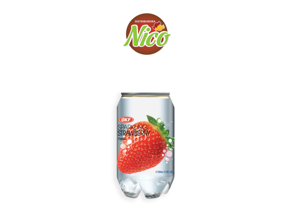 Agua OKF Sparkling Frutilla 350 Ml x6u