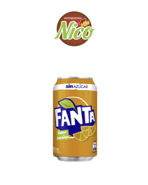 Lata Fanta Zero 350 ml x 6 und